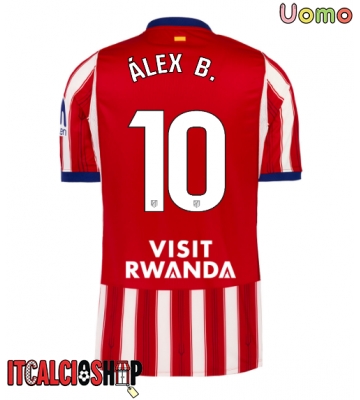Atletico Madrid Alex Baena #10 Prima Maglia 2026-27 Manica Corta